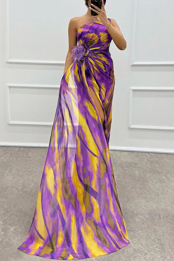 LORNA | VIBRANT DRAPED GOWN