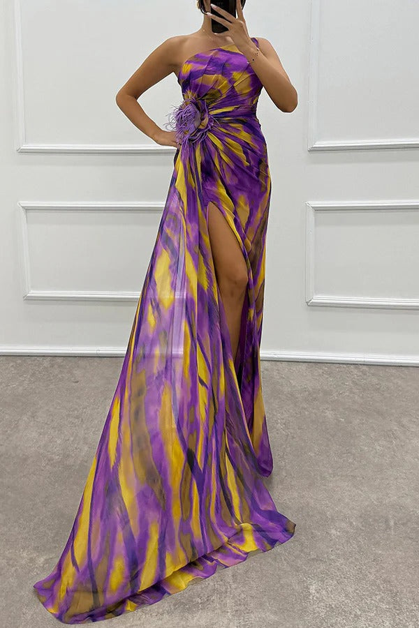 LORNA | VIBRANT DRAPED GOWN