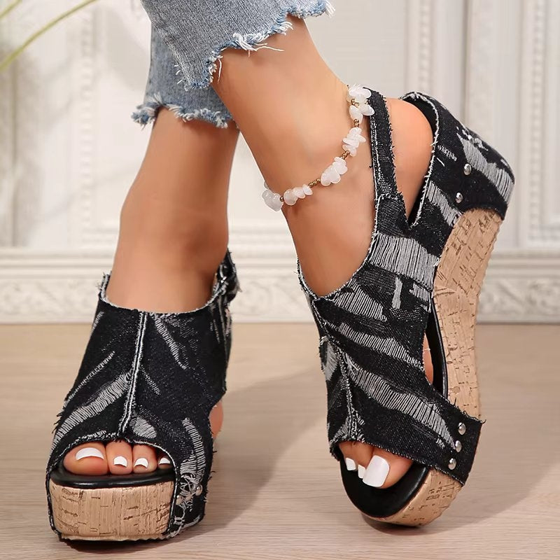 DENI | WEDGE SANDALS