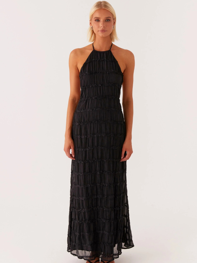 TANSY | SCULPTED TEXTURE GOWN