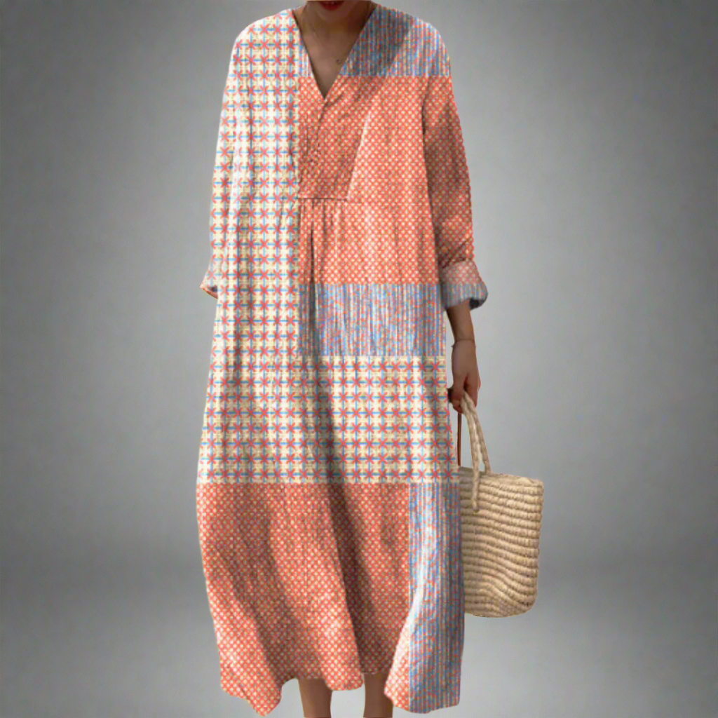 JORDYN | ELEGANT GEOMETRIC DRESS