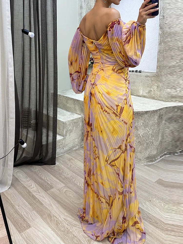 MINERVA | RADIANT DRAPED GOWN