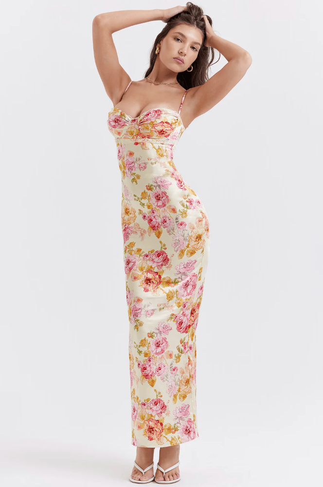 GINEVRA | FLATTERING FLORAL DRESS