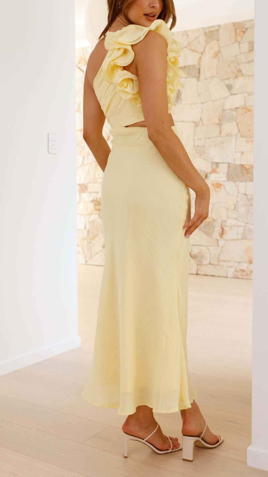 SEREN | LIMONCELLA CUTOUT DRESS