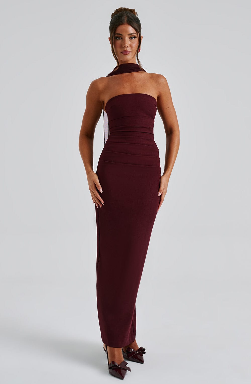 PEONY | GRACEFUL SATIN DRESS