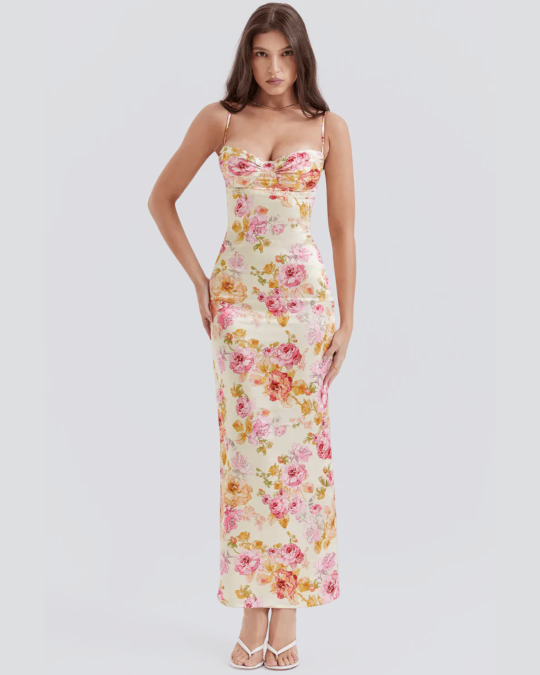 GINEVRA | FLATTERING FLORAL DRESS