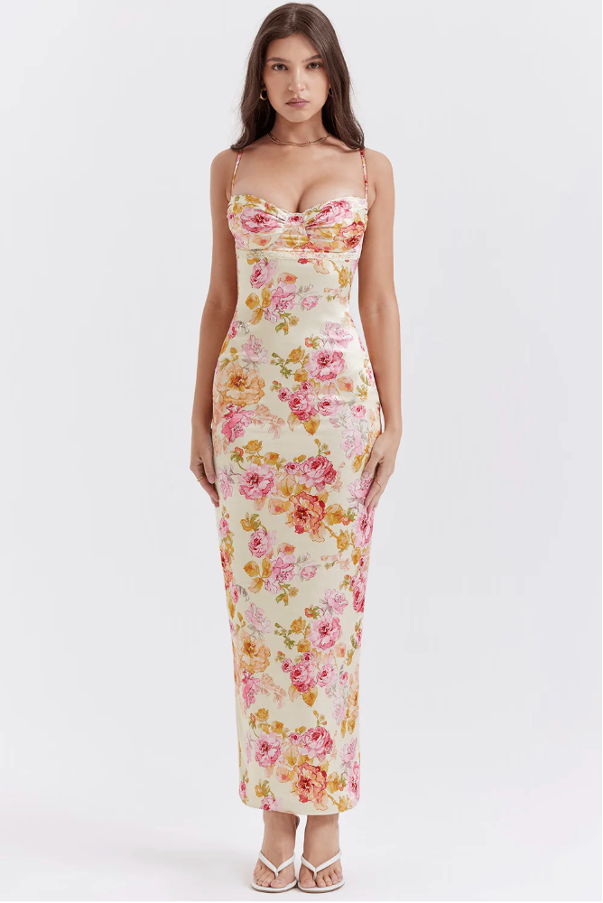 GINEVRA | FLATTERING FLORAL DRESS