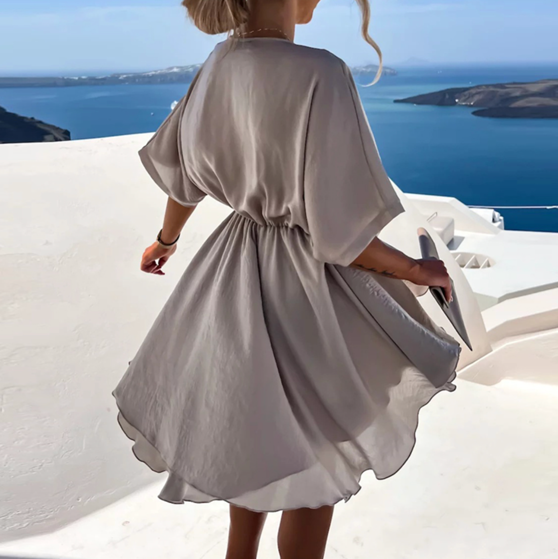 GRETHA | TWIST MINI DRESS