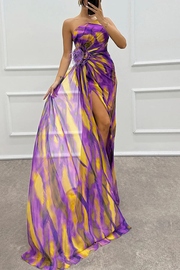 LORNA | VIBRANT DRAPED GOWN